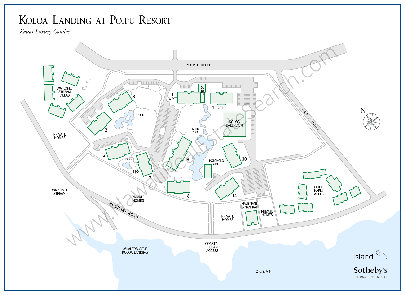 Koloa Landing Property Map